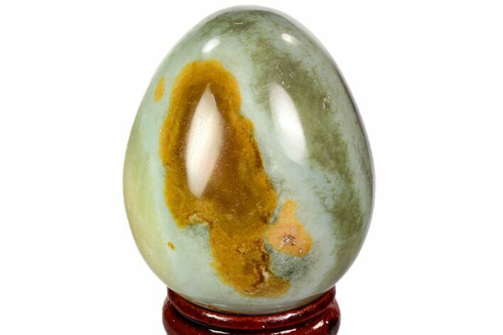 Polished Polychrome Jasper Egg - Madagascar #104652